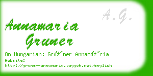 annamaria gruner business card